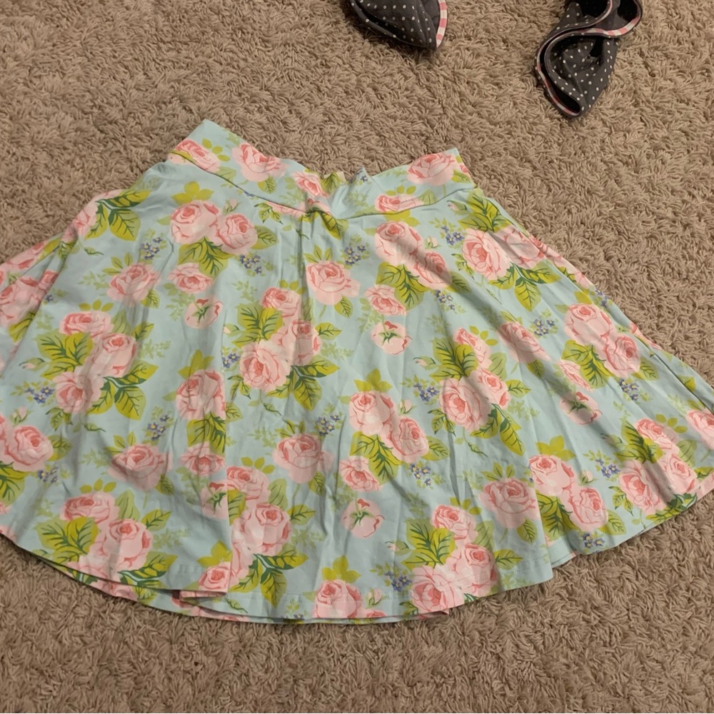 Matilda Jane Girls Floral Skirt with Shorts Size 12